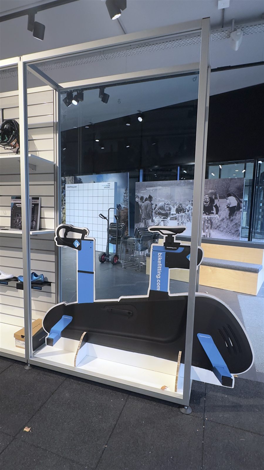 Fitbike display in de showroom