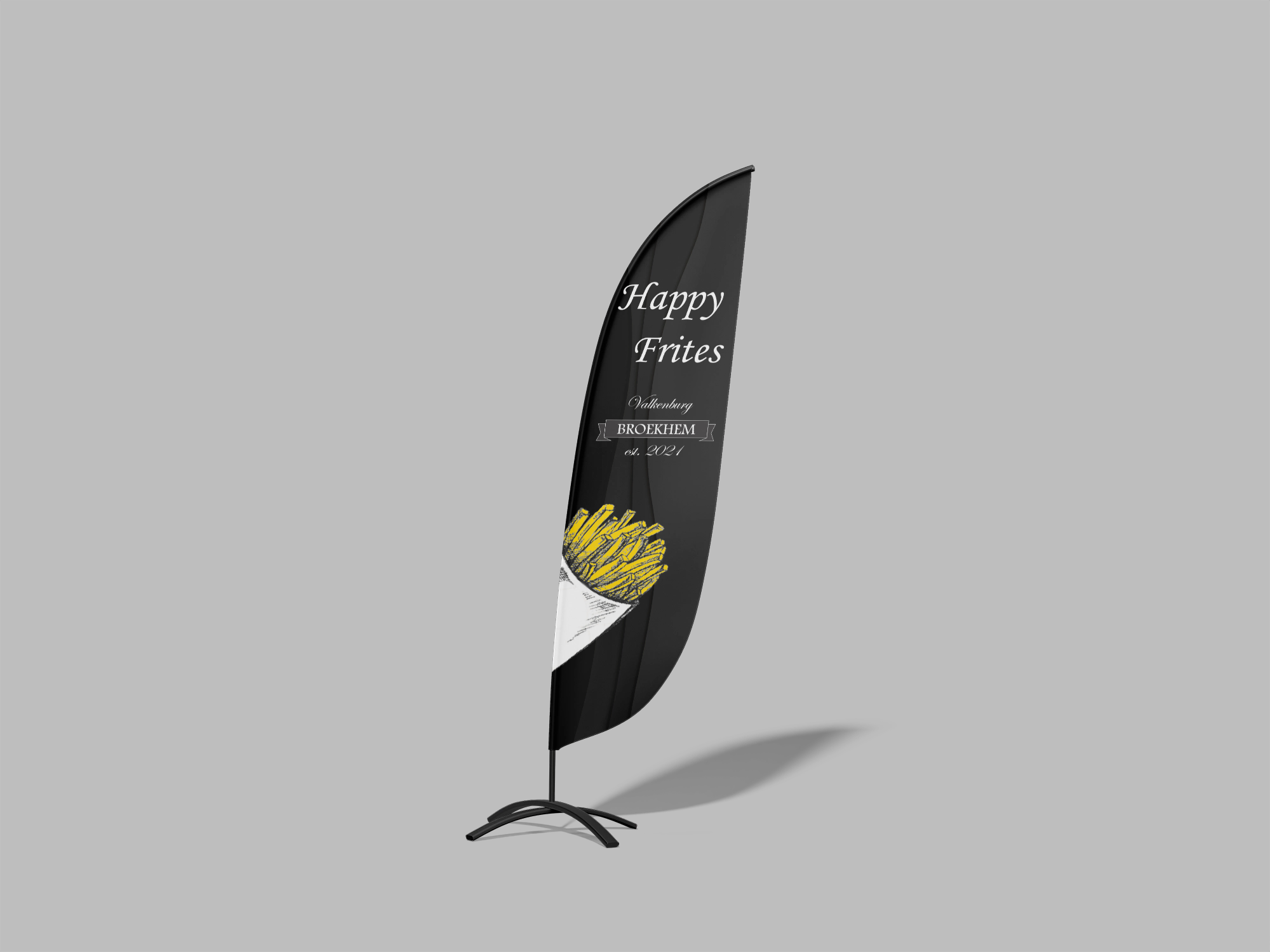 HappyFriet. beachflag